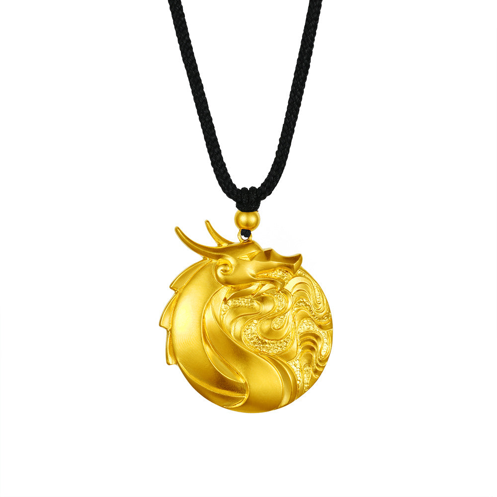 24K Gold Dragon Necklace for Women - Elegant & Luxurious Jewelry Gift for Birthday, Anniversary & Special Occasions
