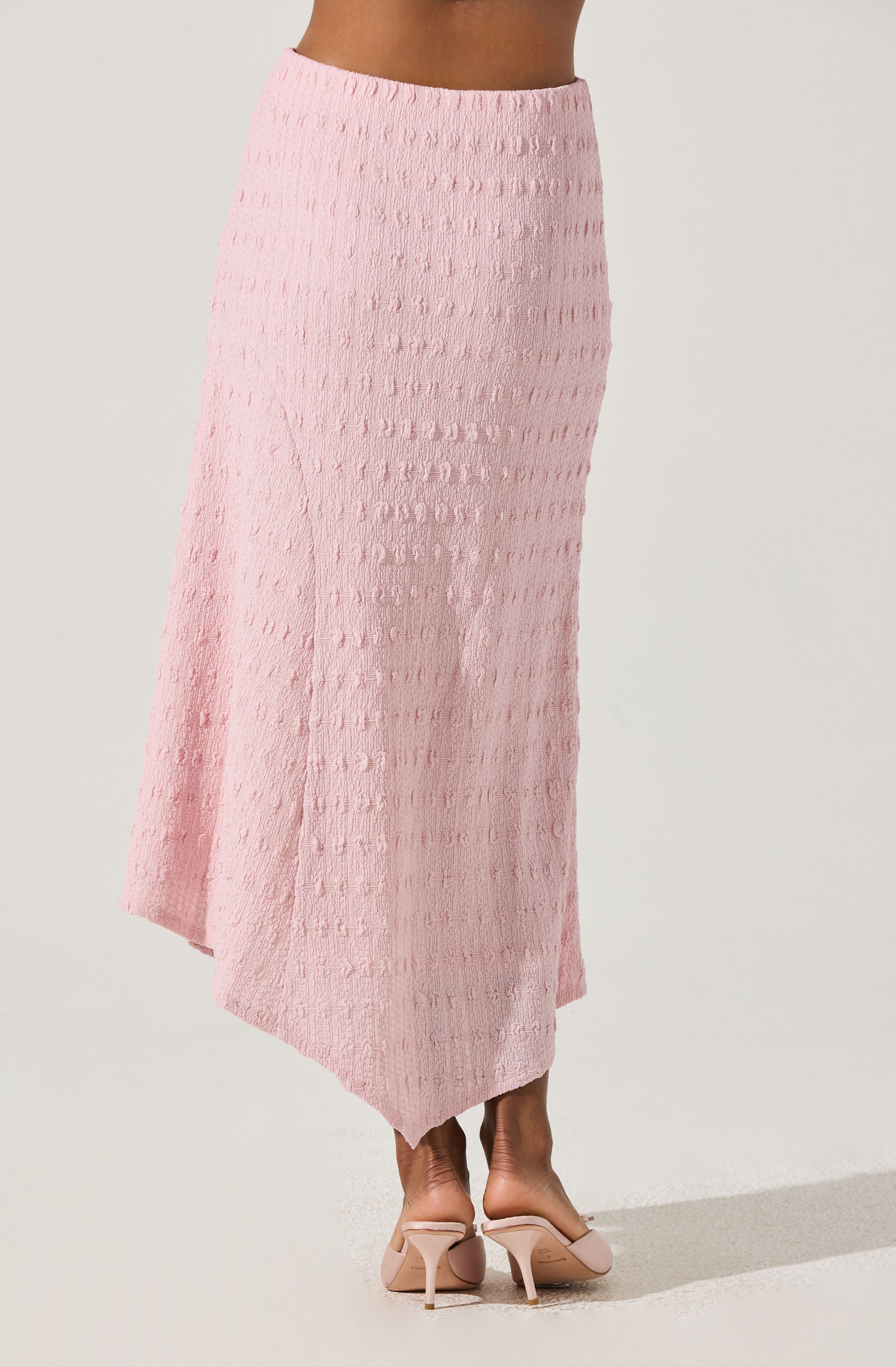 Textured Asymmetric Knit Skirt for Women - Stylish & Comfortable A-Line Midi Skirt for Casual Outfits & Office Wear | Perfect for Fall & Winter Fashion