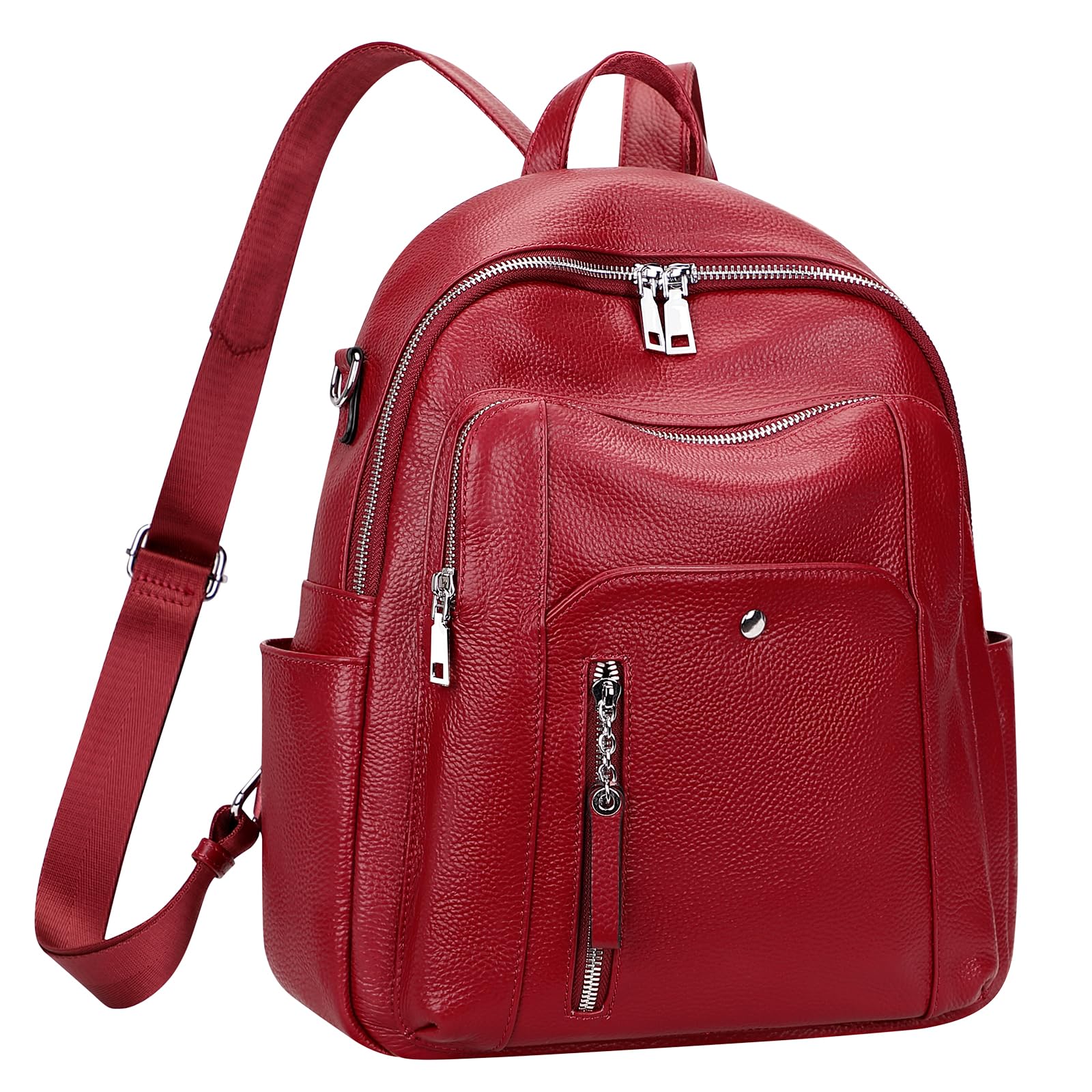 ALTOSY Genuine Leather Backpack for Women - Stylish Shoulder Bag & Casual Daypack - Medium Size Laptop Backpack - Perfect for Work, Travel & College