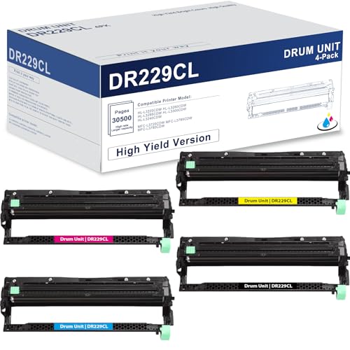 DR229 Black, Cyan, Megenta, Yellow