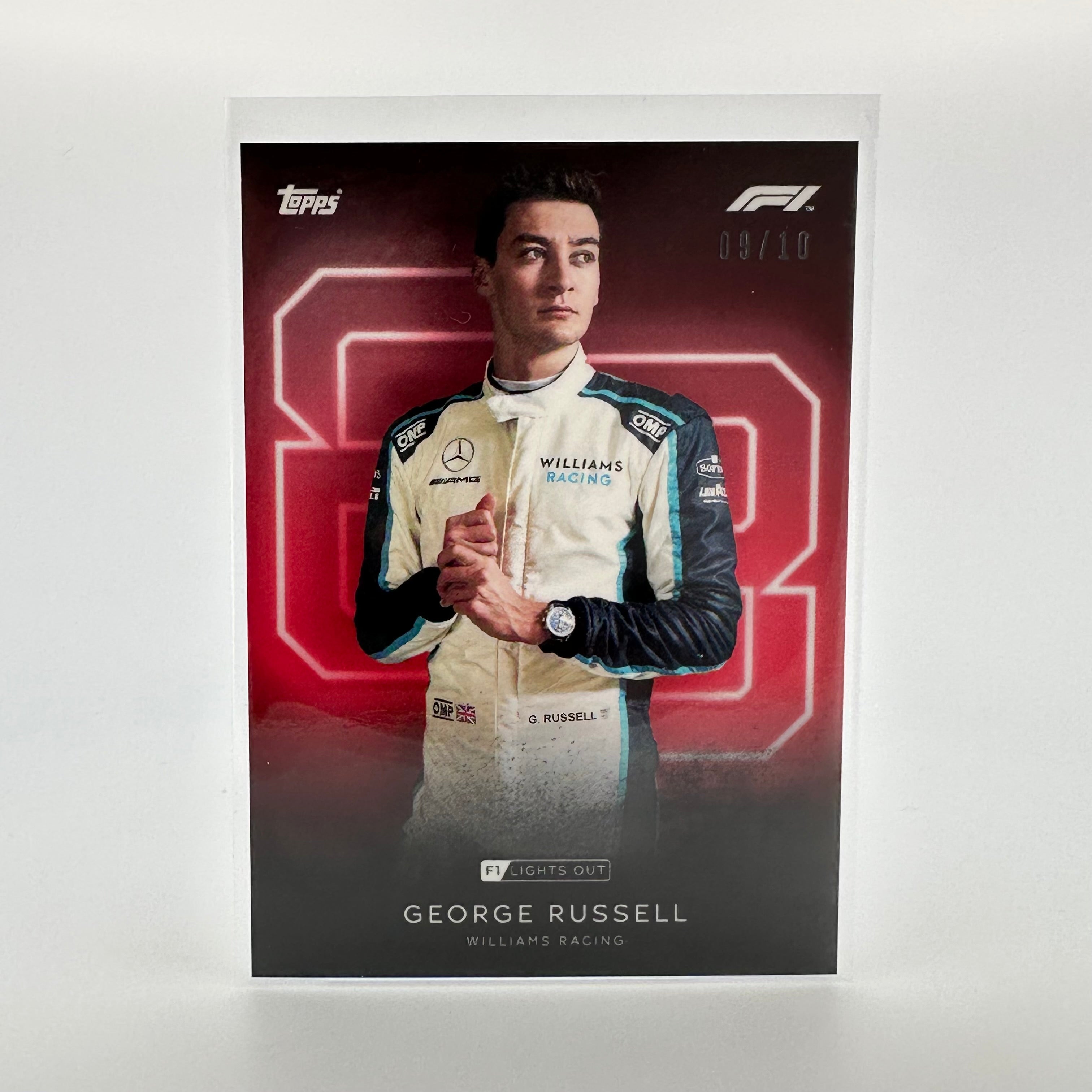 2023 George Russell F1 Drivers Red Parallel Racing Card - Collectible Memorabilia for Formula 1 Fans & Sports Card Enthusiasts | Perfect for Trading, Display, and Investment