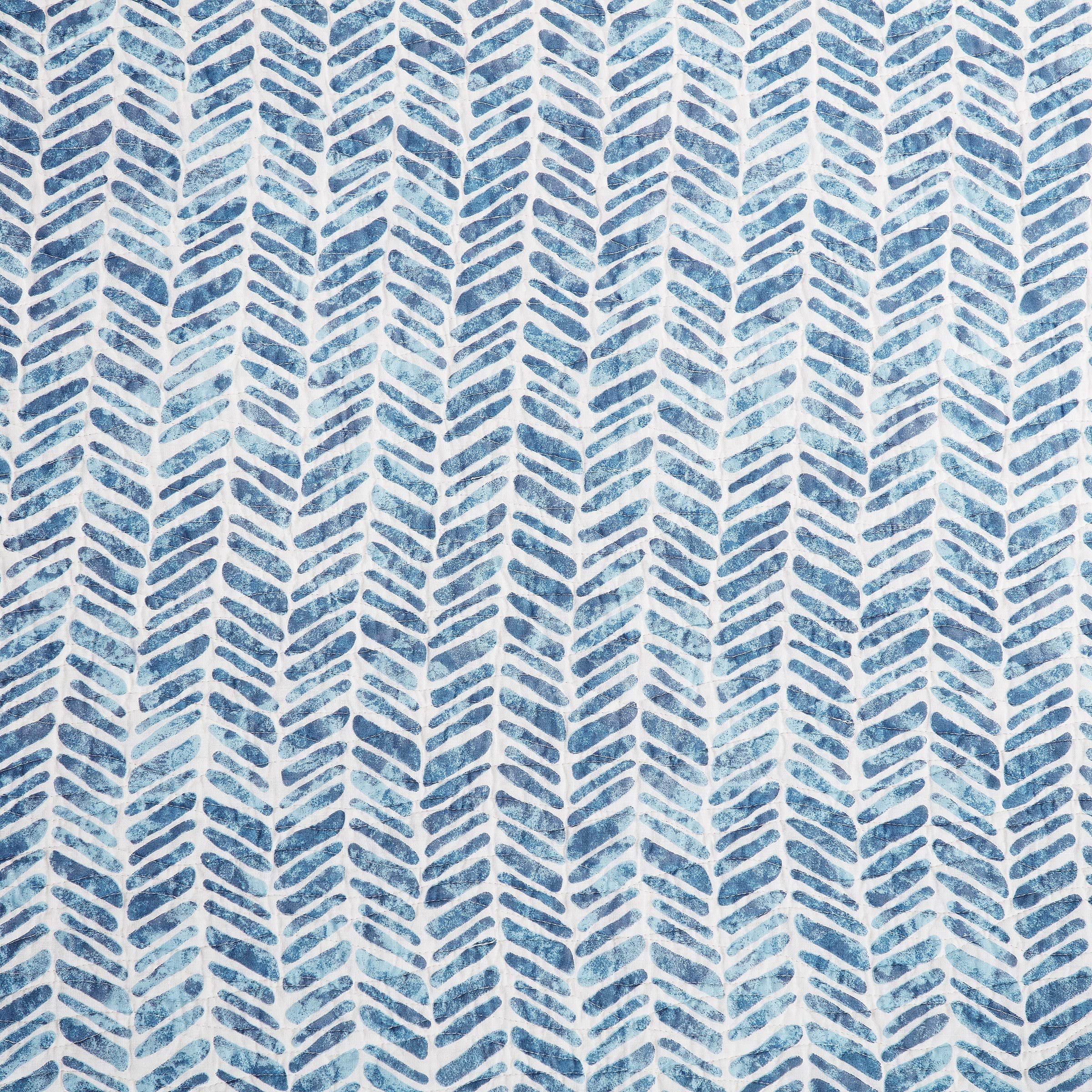 C&F Home Monterey Mist 3-Piece Quilt Set - Full/Queen Size with White, Blue & Gold Coral Pattern, Includes Quilt & Shams | Coastal Bedroom Decor, Guest Room Luxury Bedding