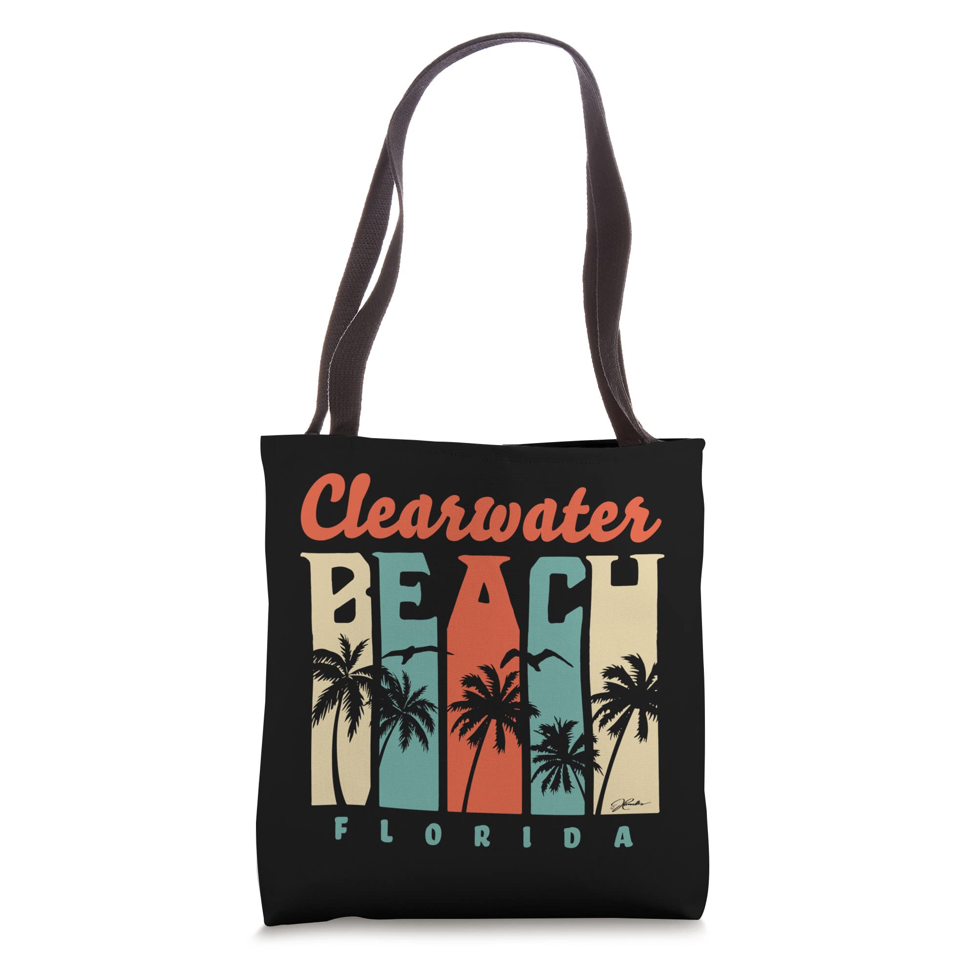 JCombs: Vintage Florida Beach Tote Bag - Waterproof & Spacious for Clearwater Beach, Pool Days & Summer Travel