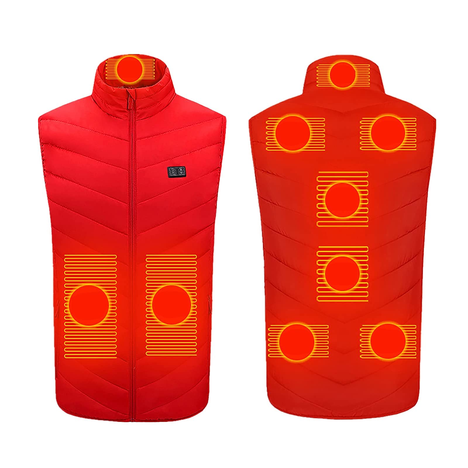 Men's Heated Jacket - Lightweight Winter Warm Coat for Outdoor Activities