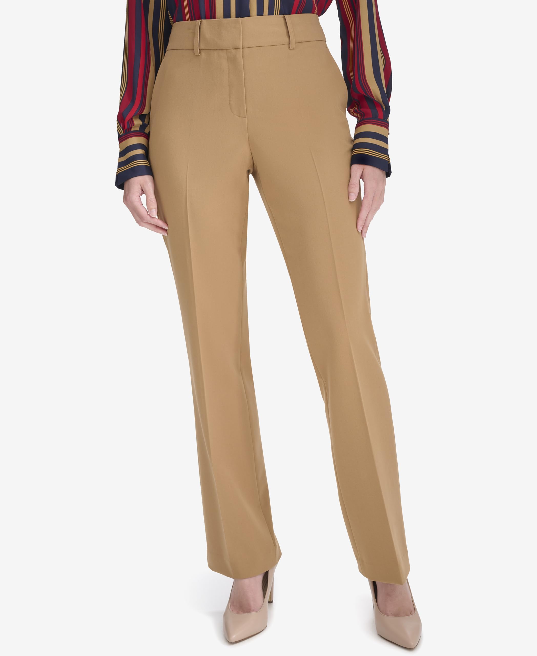 Tommy Hilfiger Women's Sutton Dress Pants - Business Casual Work Pants for Office, Interview & Professional Outfits - Comfortable Stretch Fit for All-Day Wear