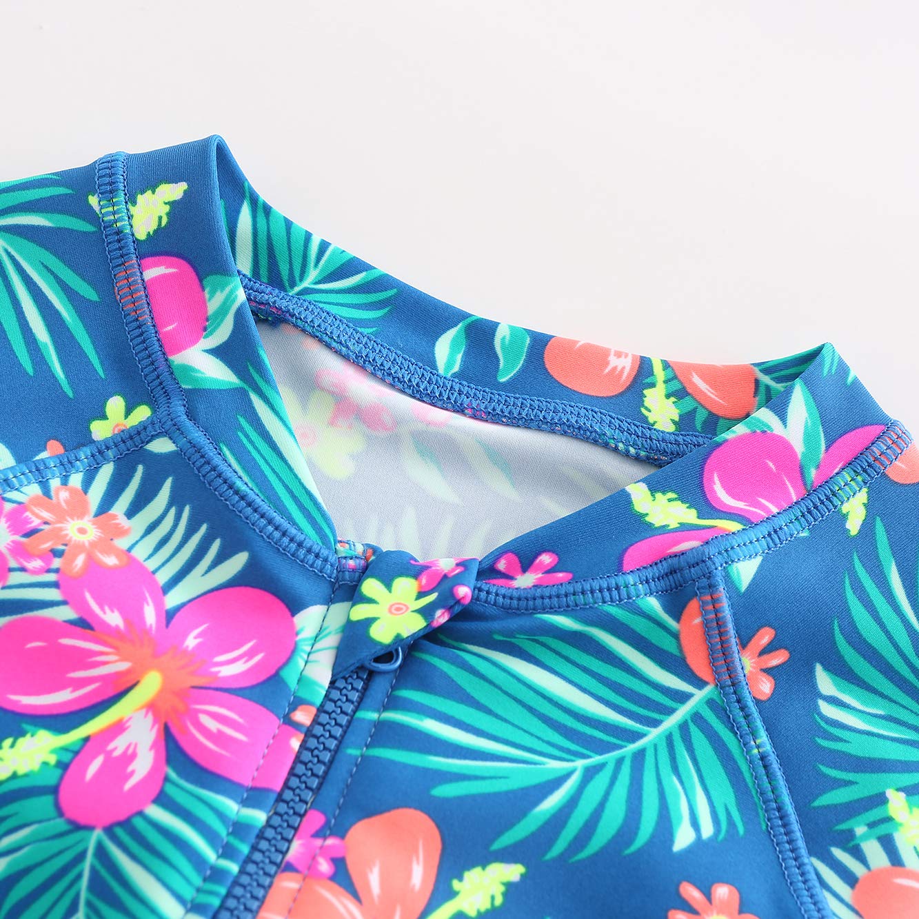 Hawaiian Ruffle One Piece Swimsuits for Girls - Cute Bathing Suit for Beach, Pool & Summer Vacations