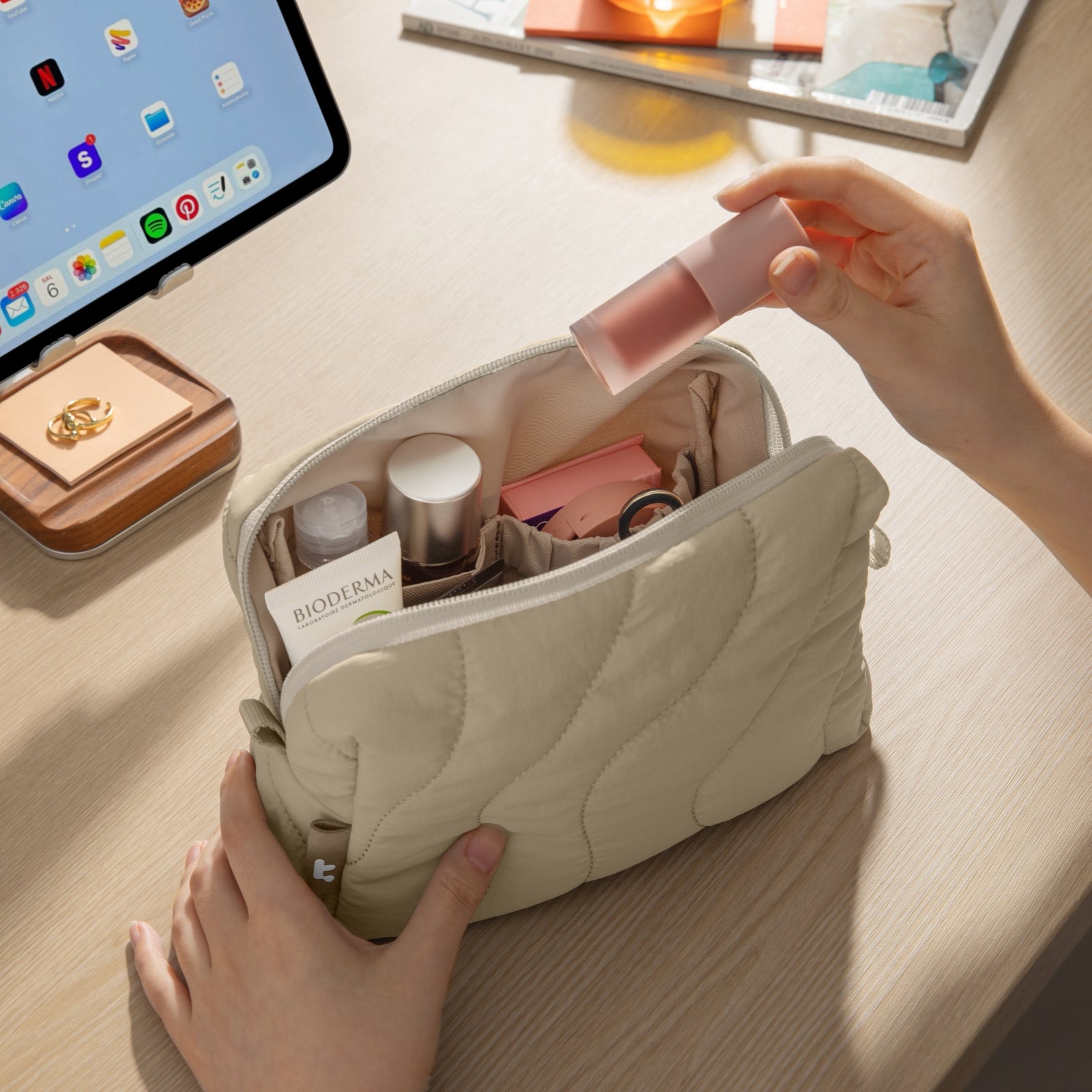 Terra A27 Portable Pouch - Lightweight & Durable Travel Organizer for Toiletries, Cosmetics & Essentials | Perfect for Camping, Gym & Everyday Carry