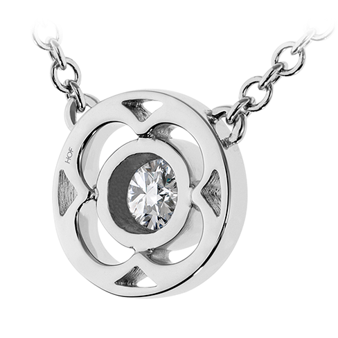 Hearts On Fire Copley Single Diamond Pendant Necklace - 14K White Gold Diamond Necklace for Women, Elegant Jewelry Gift for Anniversary, Valentine's Day & Special Occasions