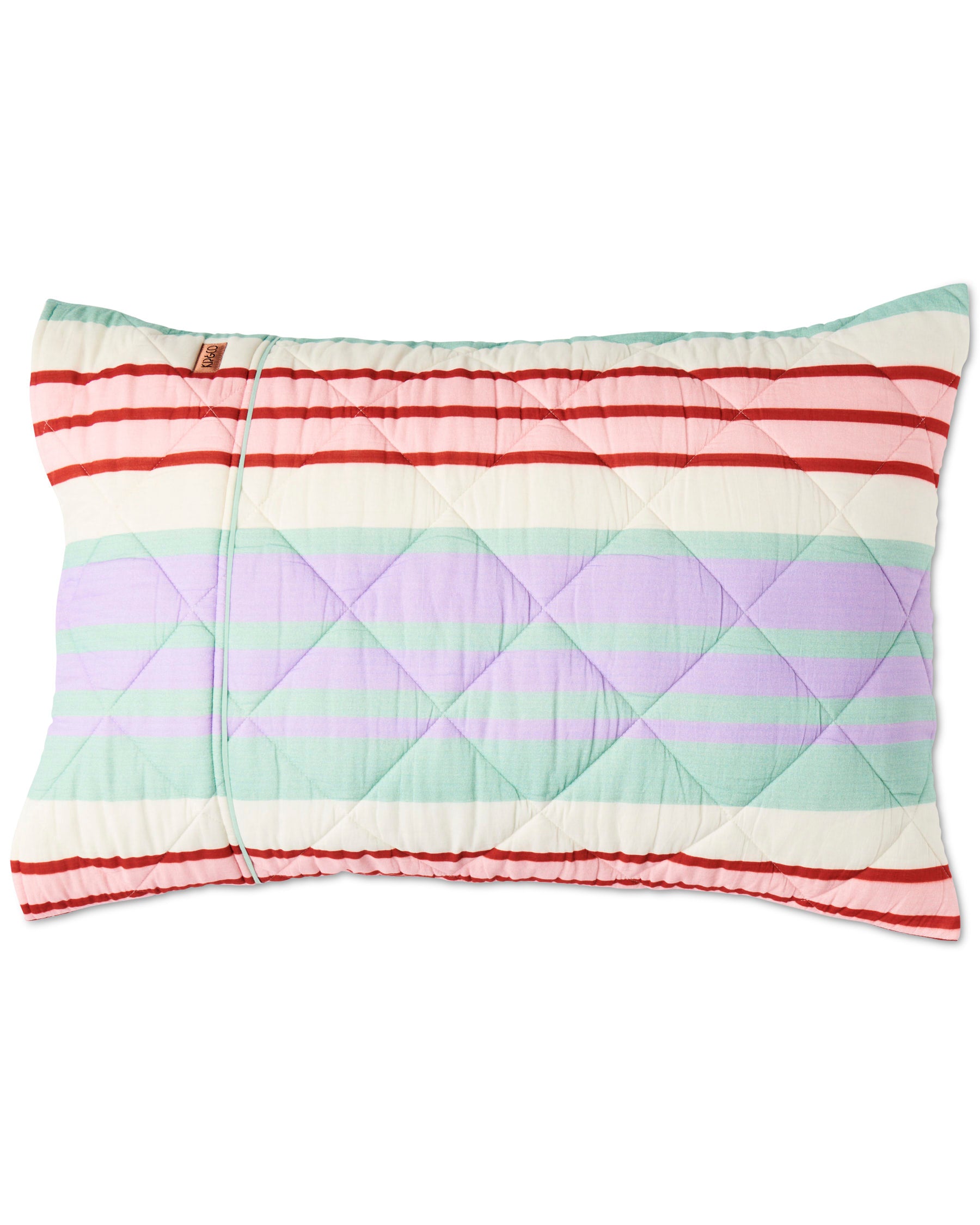 Organic Cotton Quilted Pillowcases Set of 2 - Island Delight Design - Soft Breathable Bedding for Home, Hotel & Travel Use