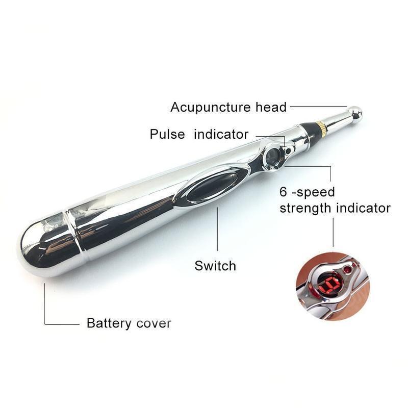 Electric Trigger Point Massage Pen - Deep Tissue Muscle Pain Relief for Back, Neck & Shoulders - Portable Handheld Massager for Athletes, Office Workers & Home Use