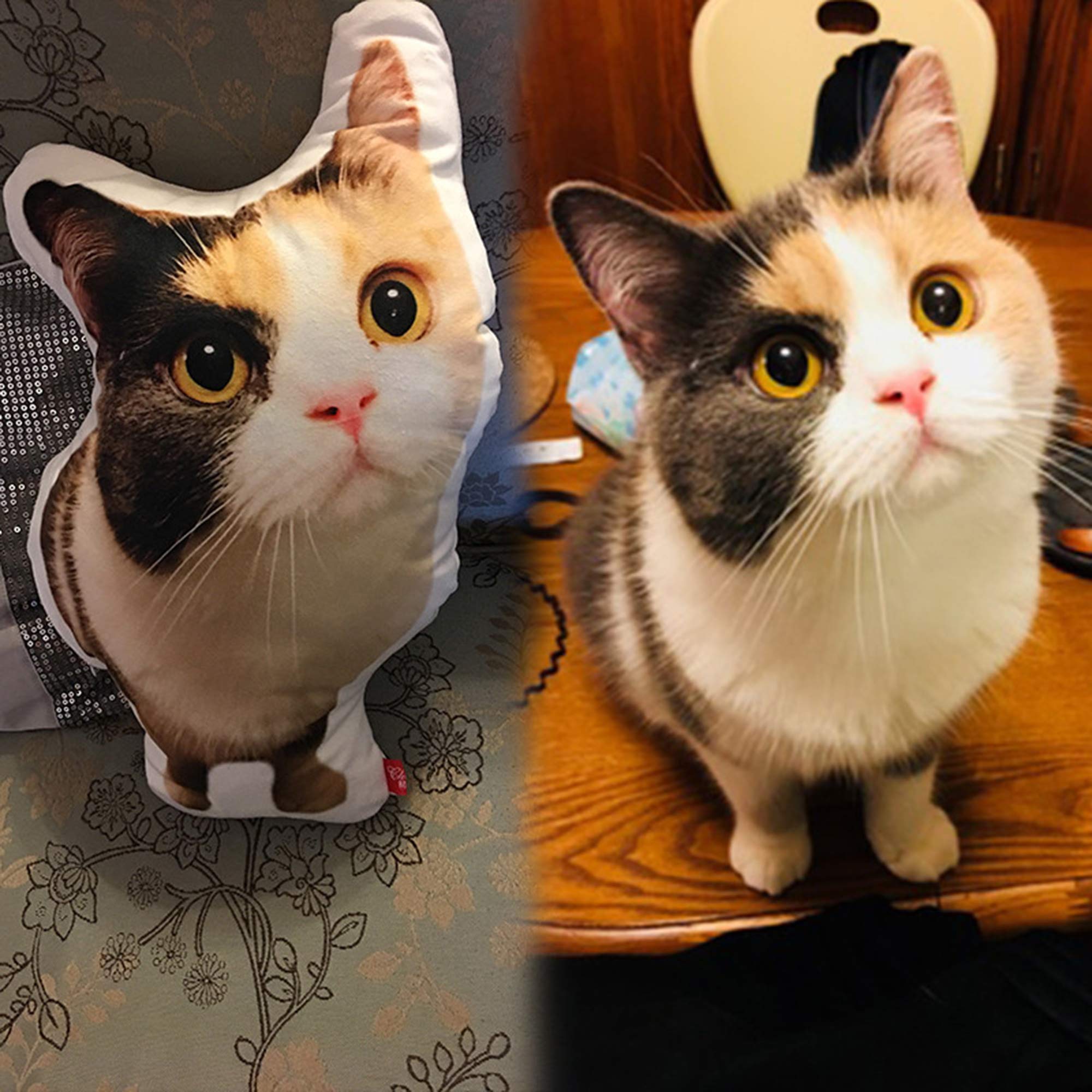 Custom Photo Pillows - Personalized Throw Pillows for Pet Lovers, Dog & Cat Owners, Baby Parents | 3D Duplex Printed Shaped Cushions | Unique Home Decor for Sofa, Bed & Couch | Perfect Gift for Birthdays, Anniversaries & Housewarming