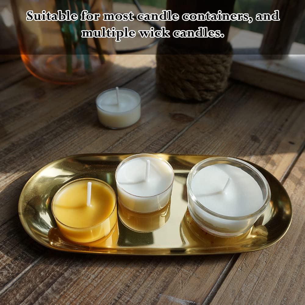 10pcs Metal Candle Wick Holders with Wick Trimmer & Tweezers - Candle Making Supplies Kit for DIY Wax Candles - Perfect for Home Decor, Gifts & Aromatherapy (White, CWH01)