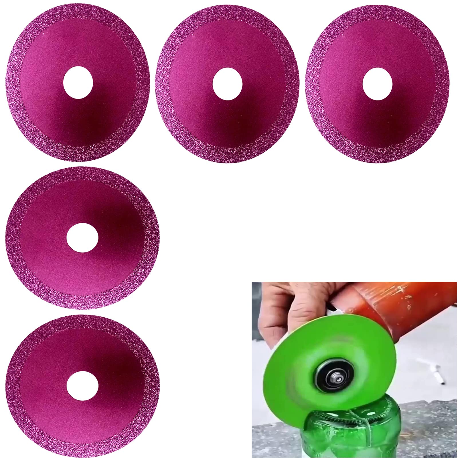 CHENYA Glass Cutting Disc - 2022 New Diamond Cut Off Wheel for Angle Grinder, Ultra Thin Tile Blade for Porcelain, Marble, Granite & Ceramic | Perfect for DIY Home Renovation & Professional Stone Work