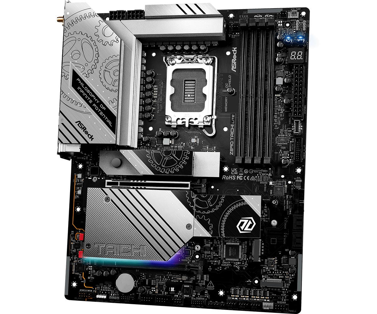 ASRock Z890 Taichi Lite LGA 1700 ATX Motherboard - Intel 12th/13th Gen Support, DDR5, PCIe 5.0, WiFi 6E - Perfect for Gaming PCs, Workstations & Content Creation