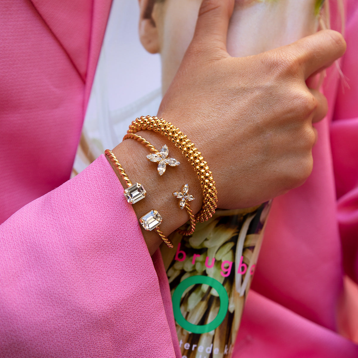 Lydia Crystal Bracelet for Women - Elegant Adjustable Beaded Wristband for Daily Wear, Parties & Special Occasions