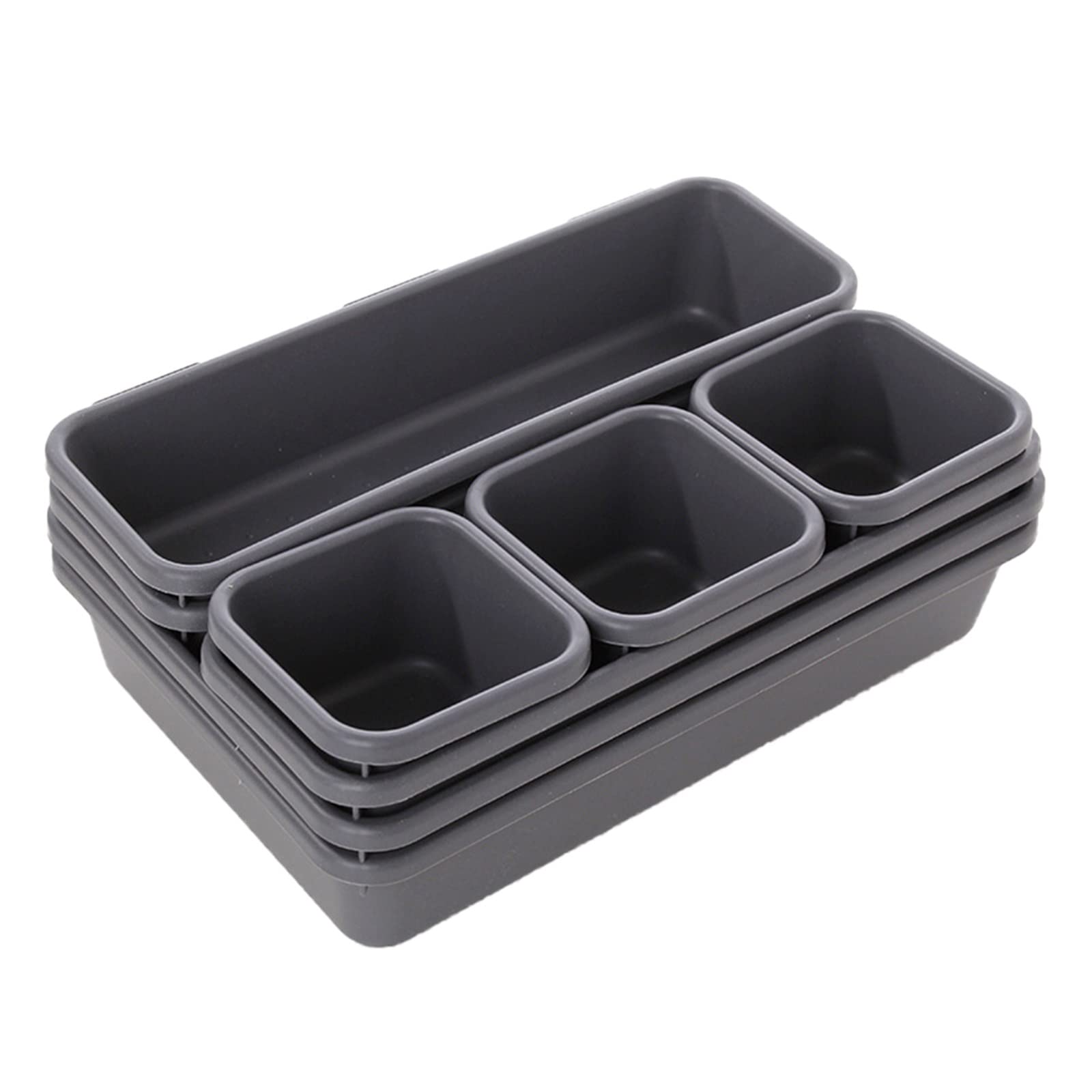 SHENGLI 8-Piece Multifunctional Storage Drawer Set - Organizer Box for Makeup Brushes, Jewelry & Small Items | Space-Saving Home & Office Organization Solution (Black)
