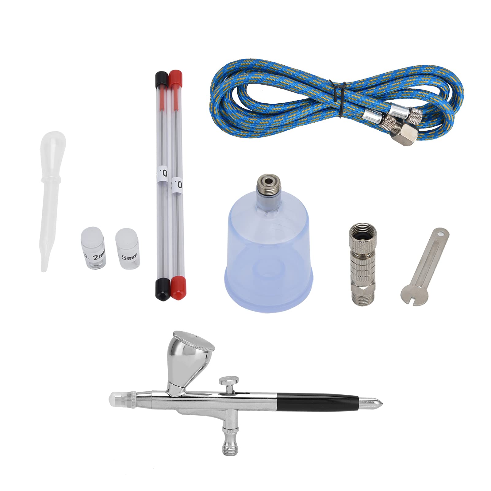 Professional G1/8 Airbrush Kit with Spray Pot, Nozzles & Needle - Perfect for DIY Painting, Model Building, Cake Decorating, Wall Treatment & Home Art Projects | Ideal for Artists, Hobbyists & Craft Enthusiasts