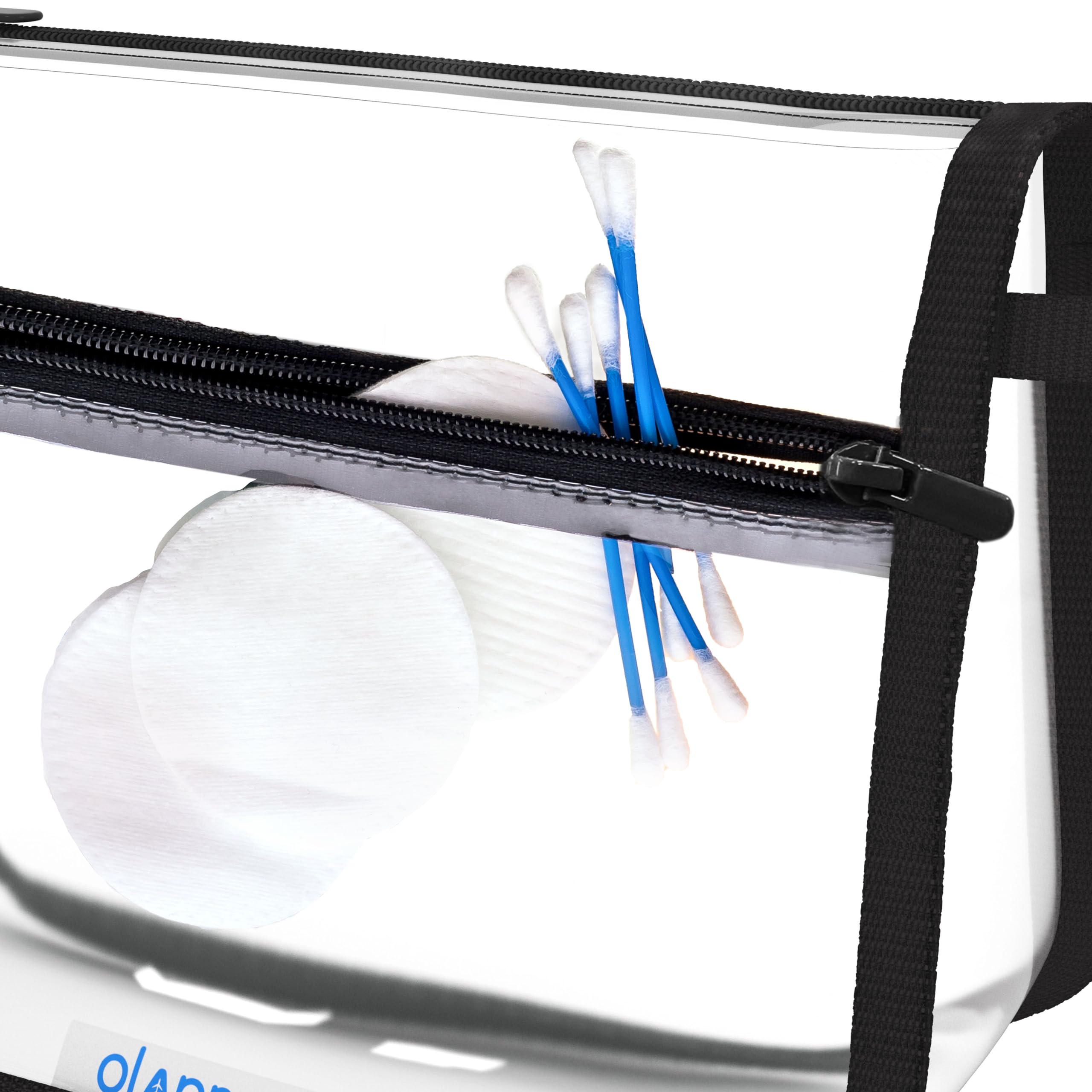 TSA Approved Clear Toiletry Bag - Quart Size Travel Organizer for Liquids & Cosmetics - Reusable 311 Compliant Airplane Essentials Bag - Perfect for Carry-On Luggage & Airport Security