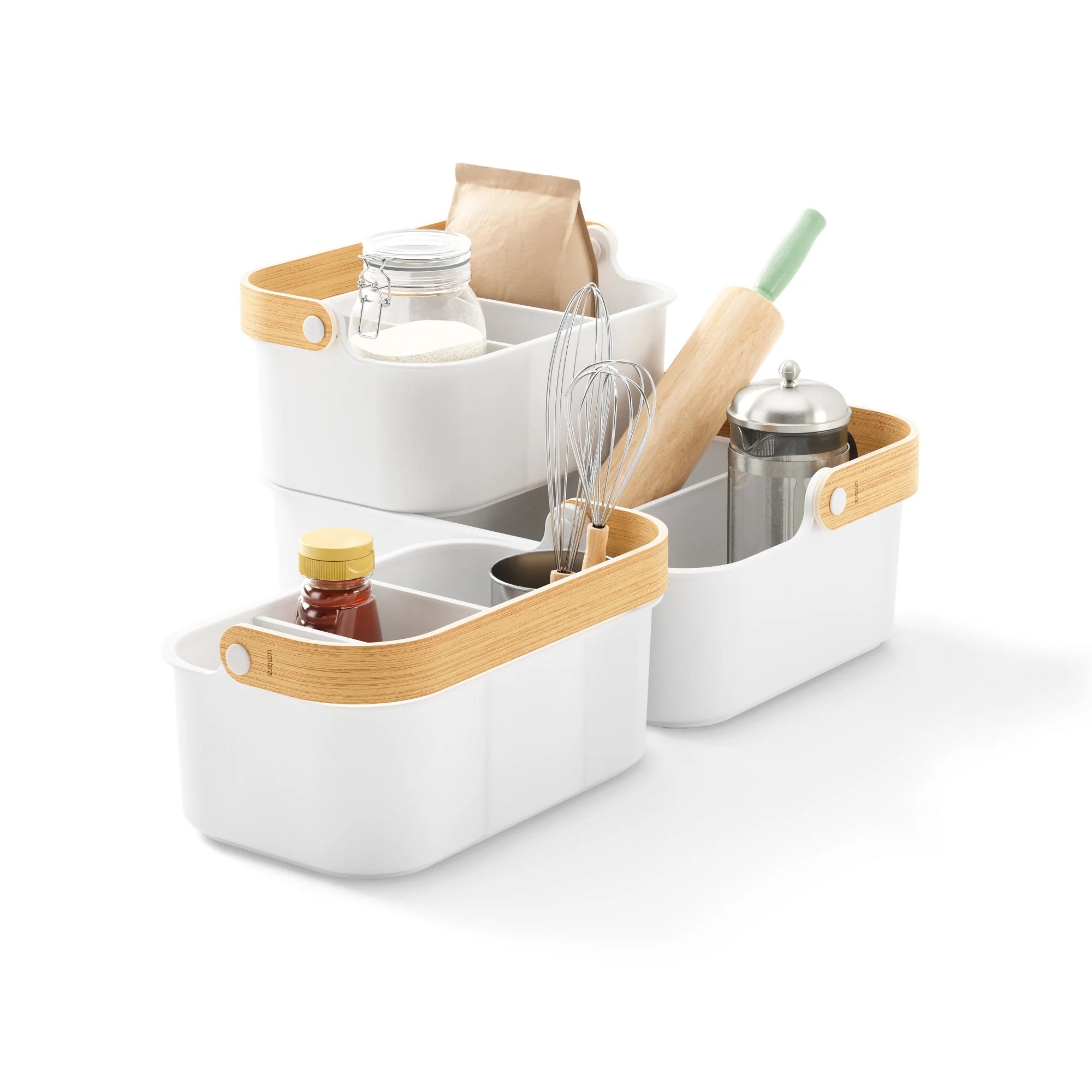 Bellwood Stackable Storage Bins - Organize Closet, Pantry & Office - Durable Plastic Bins in Multiple Sizes (Small, Medium, Large) - Perfect for Home Organization & Decluttering