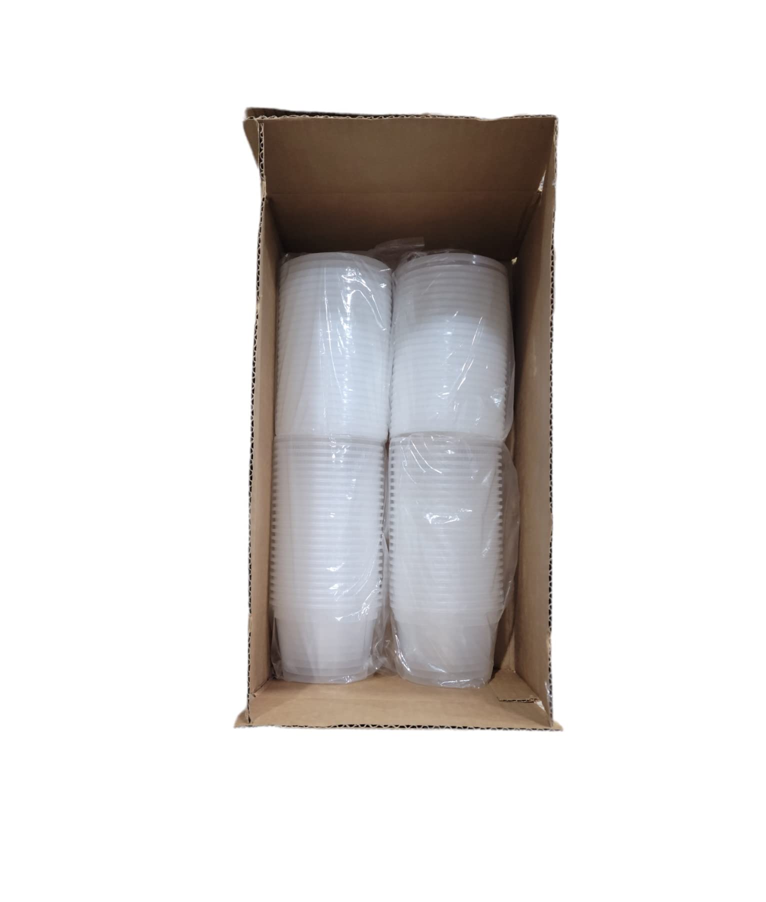 16 oz Clear Plastic Food Storage Containers with Lids - 48 Pack (48 Cups & 48 Lids) - Airtight Leakproof for Deli Foods, Fruits, Meal Prep, Kids Slime & DIY Crafts - Perfect for Home, Office, School & Picnics