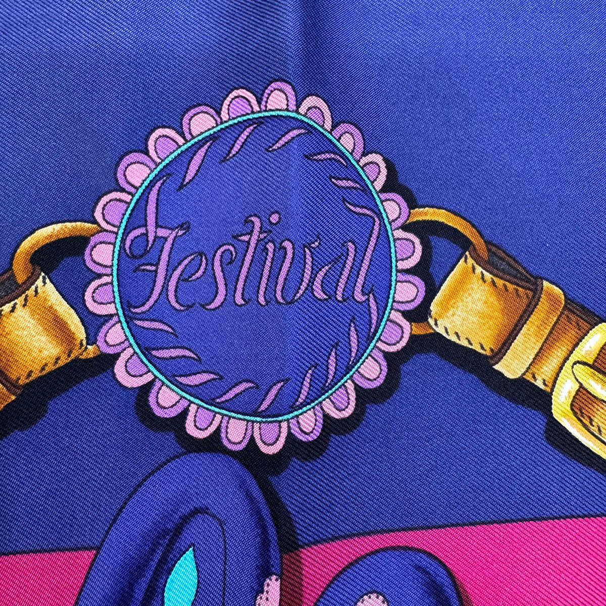 Luxury Hermes Festival Silk Scarf for Women - Elegant Floral Print Fashion Accessory for Parties, Weddings & Special Occasions