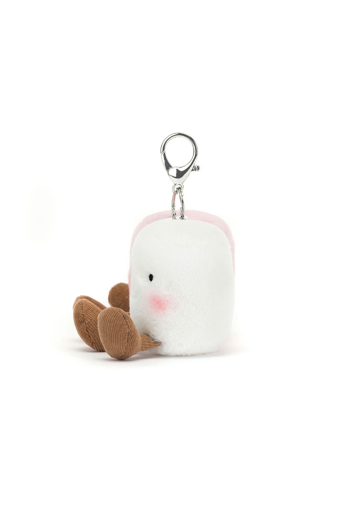 Jellycat Amuseables Pair of Marshmallows Bag Charm - Cute Plush Keychain for Backpacks, Purses & Gifts | Perfect for Kids, Teens & Kawaii Lovers