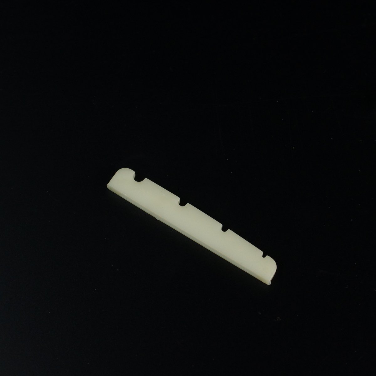 43mm Ivory Slotted Nut for 4-String Bass Guitar - Flat Bottom Hollow Design for Enhanced Tone & Sustain | Perfect for Jazz, Rock & Studio Recording