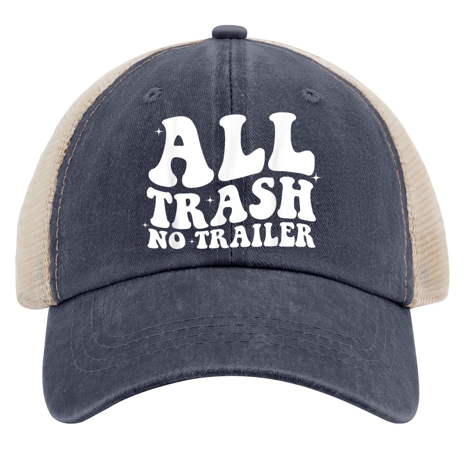 All Black Trucker Hat for Women & Men - Stylish Cowboy & Golf Cap - Perfect for Outdoor Activities, Sports, and Casual Wear