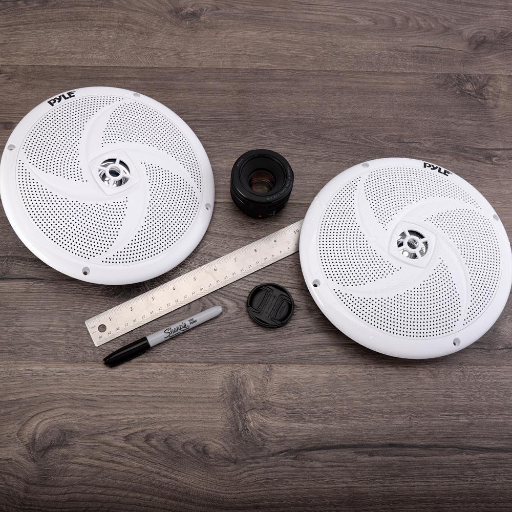 8 Inch Marine Grade Waterproof Boat Speakers - High Performance Audio for Boats, RVs & Outdoor Adventures