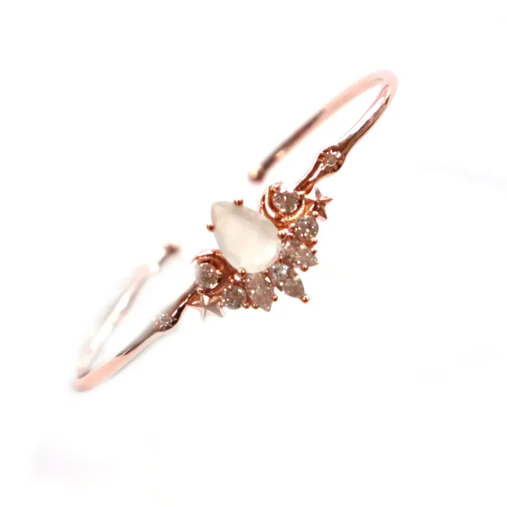 Chloe Rose Gold Bangles - Elegant Fashion Bracelets for Women, Perfect for Parties, Weddings & Everyday Wear