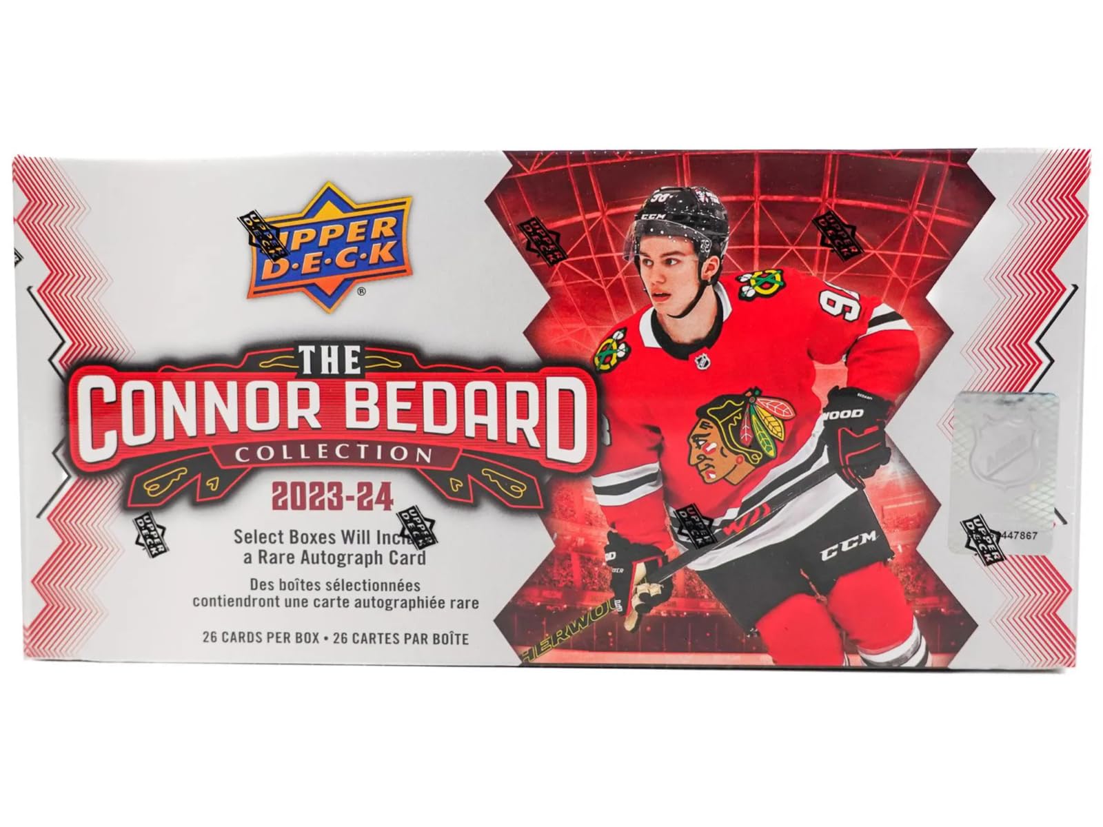 2023/24 Connor Bedard NHL Trading Cards Collection Box - 26 Premium Hockey Cards per Pack | Perfect for Collectors, Investors & Sports Fans
