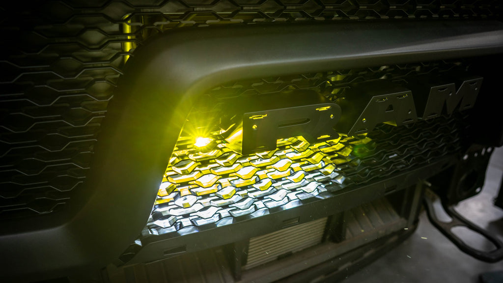 2019-2025 Ram 1500 SDHQ Custom Grille LED Light Bar Mount Kit - DIY Off-Road Lighting Upgrade for Trucks | Perfect for Night Driving, Camping & Off-Road Adventures