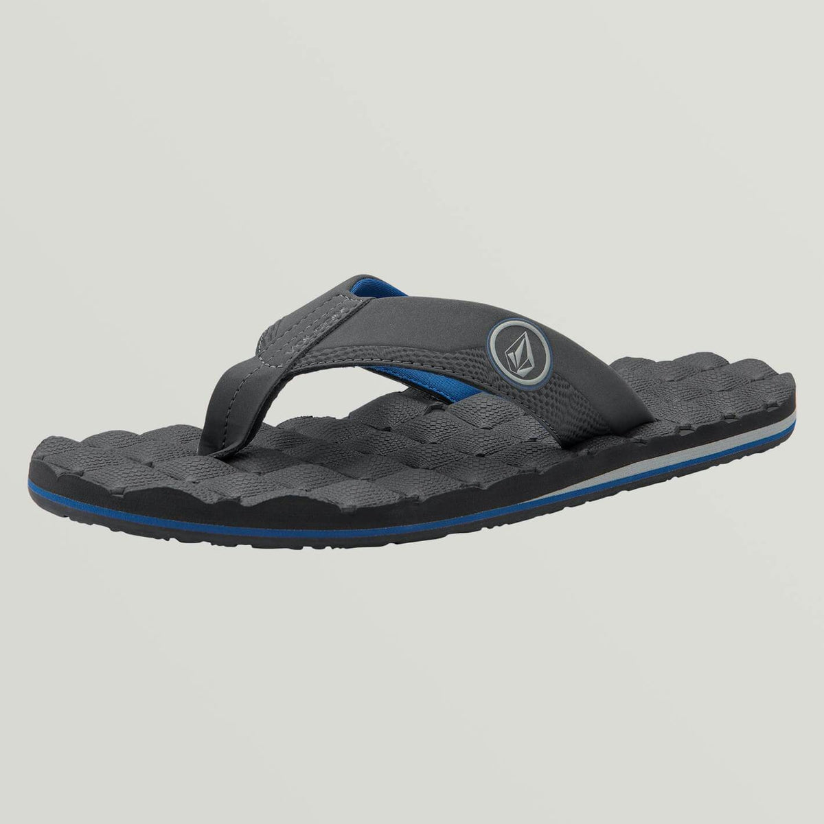 Volcom Recliner Sandals - Comfortable Flip Flops for Men & Women | Blue Combo | Perfect for Beach, Pool & Summer Vacations