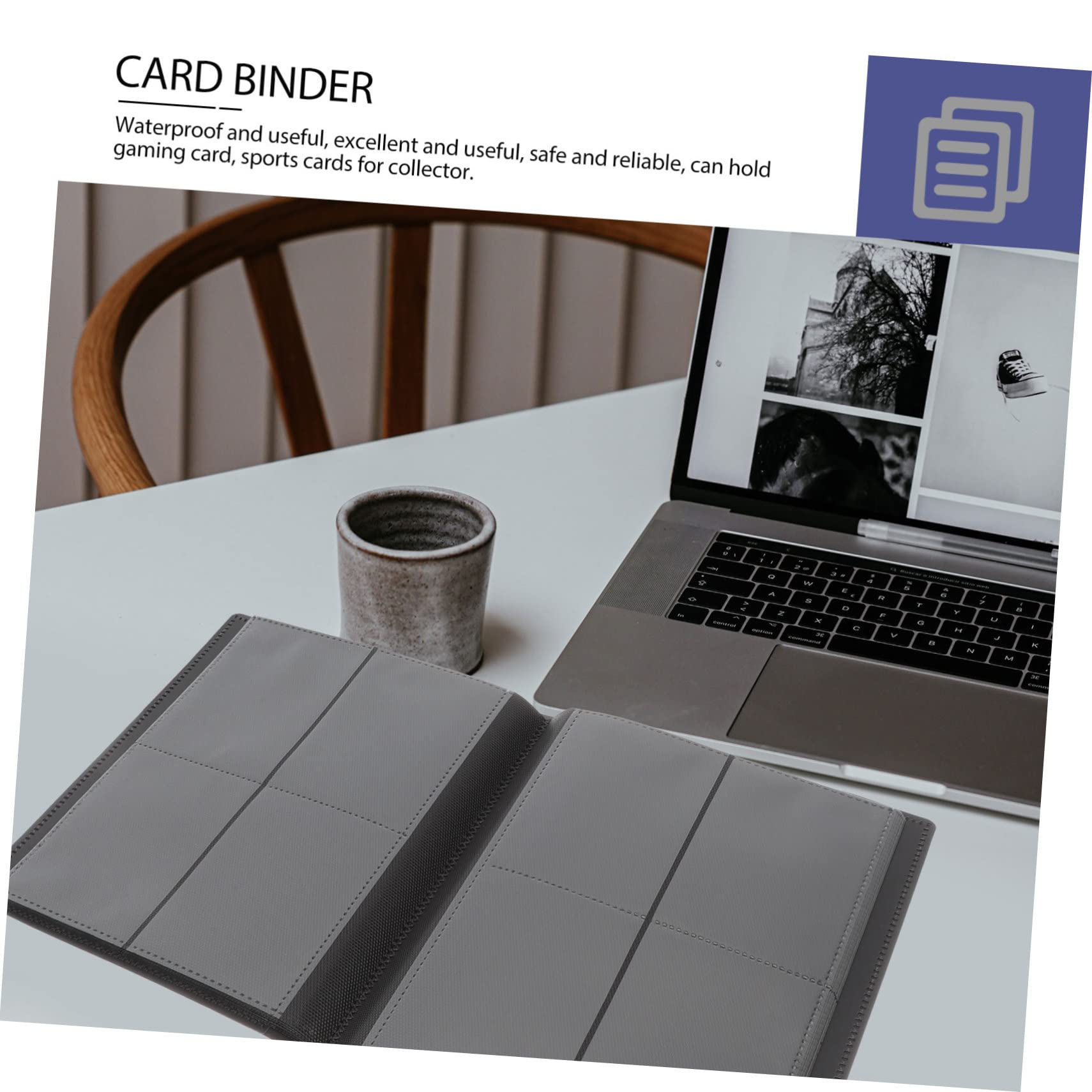 Totority 4-Piece Card Collection Book - Business Card Binder Album & Sports Card Storage Holder (The Star Set) - Perfect for Trading Cards, Collectibles, and Business Card Organization