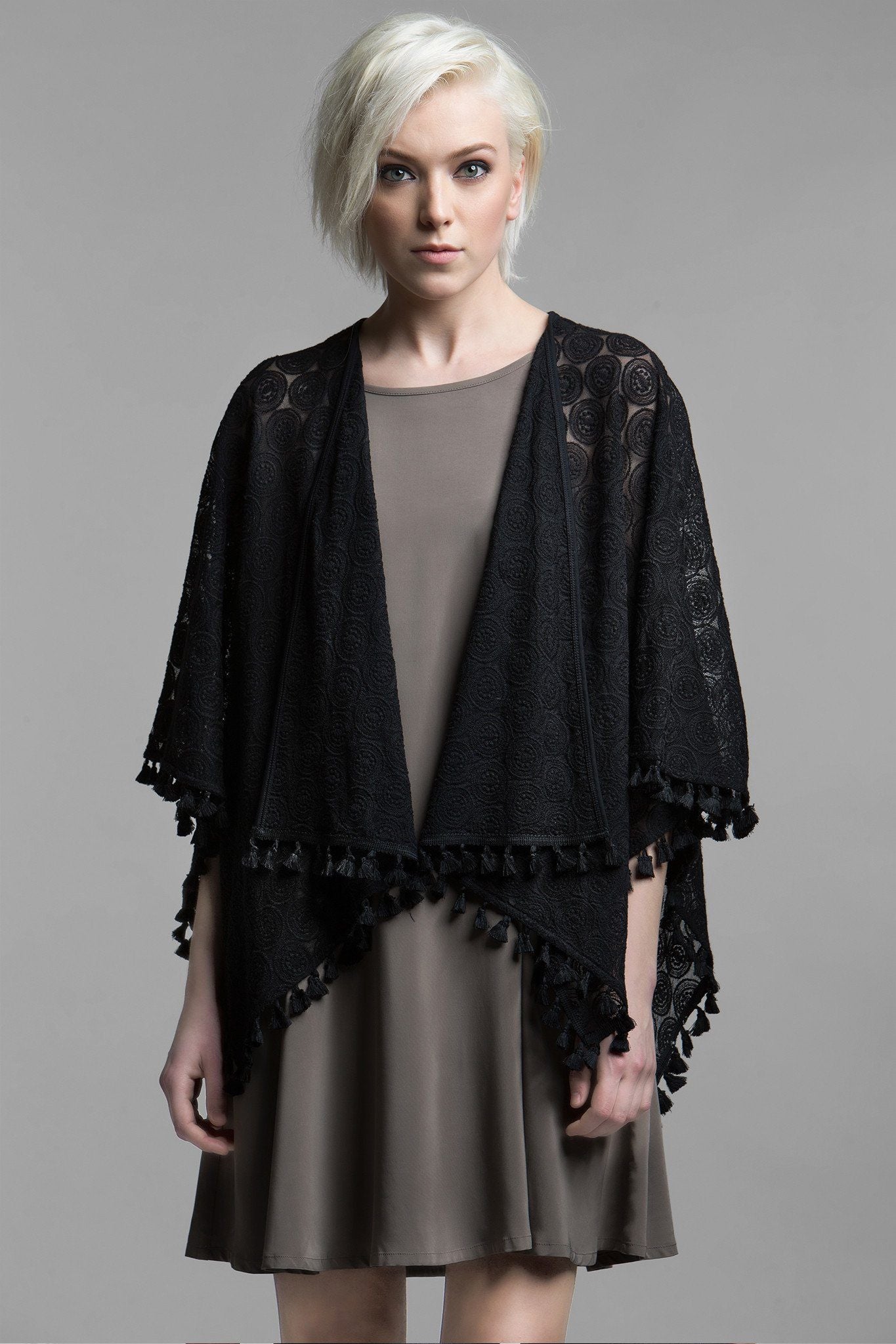 Amelia II Lace Cardigan for Women - Elegant Open Front Knit Sweater with Floral Lace Trim | Perfect for Spring Outfits, Date Nights & Office Wear