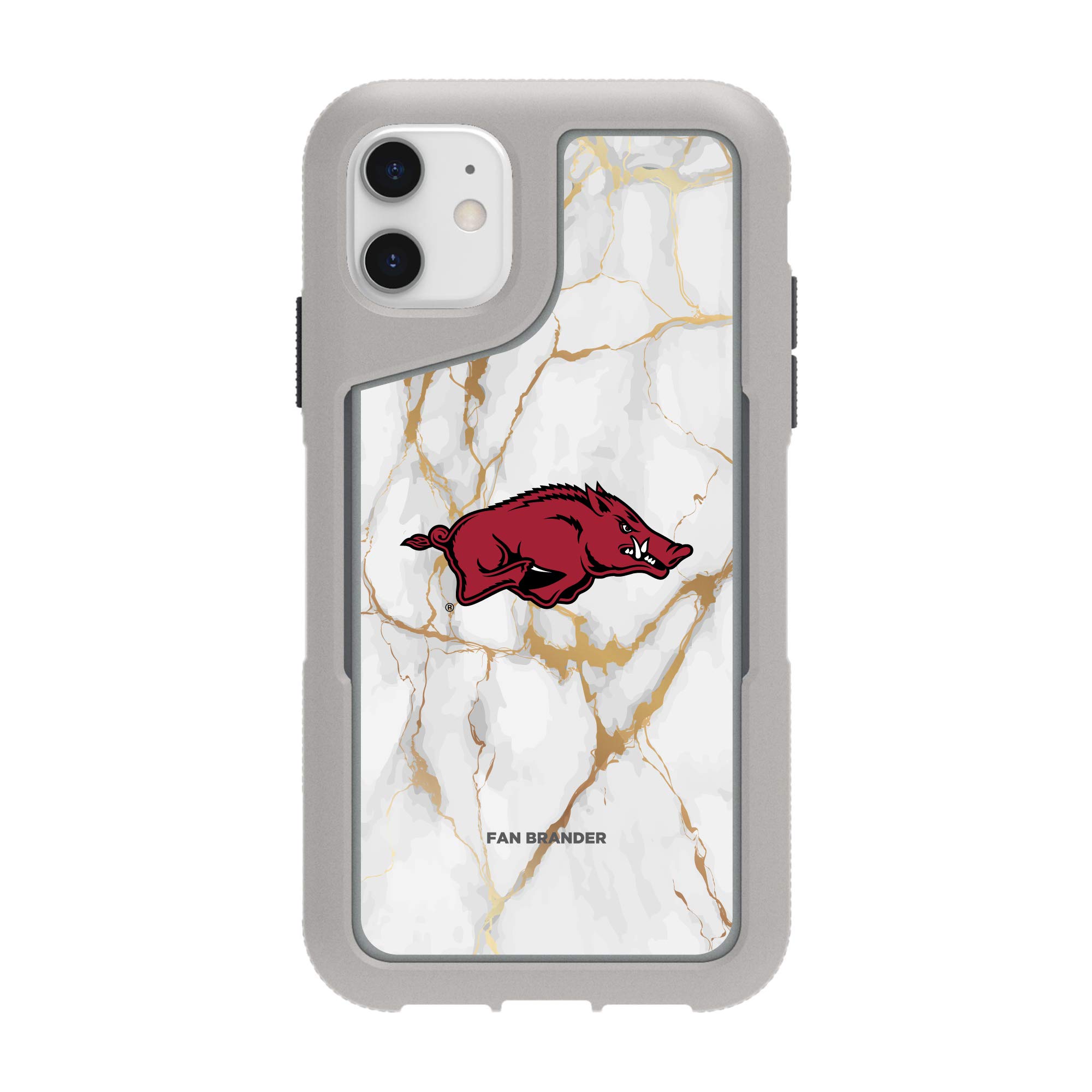 NCAA Griffin Survivor Endurance Phone Case - White Marble Design - Shockproof Protective Cover for Apple iPhone - Perfect for College Sports Fans & Daily Use