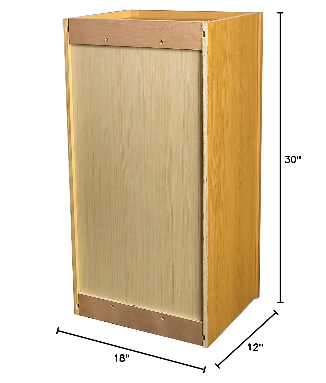 18x30 Honey Amber Raised Panel Kitchen Cabinet - Perfect for Small Kitchens