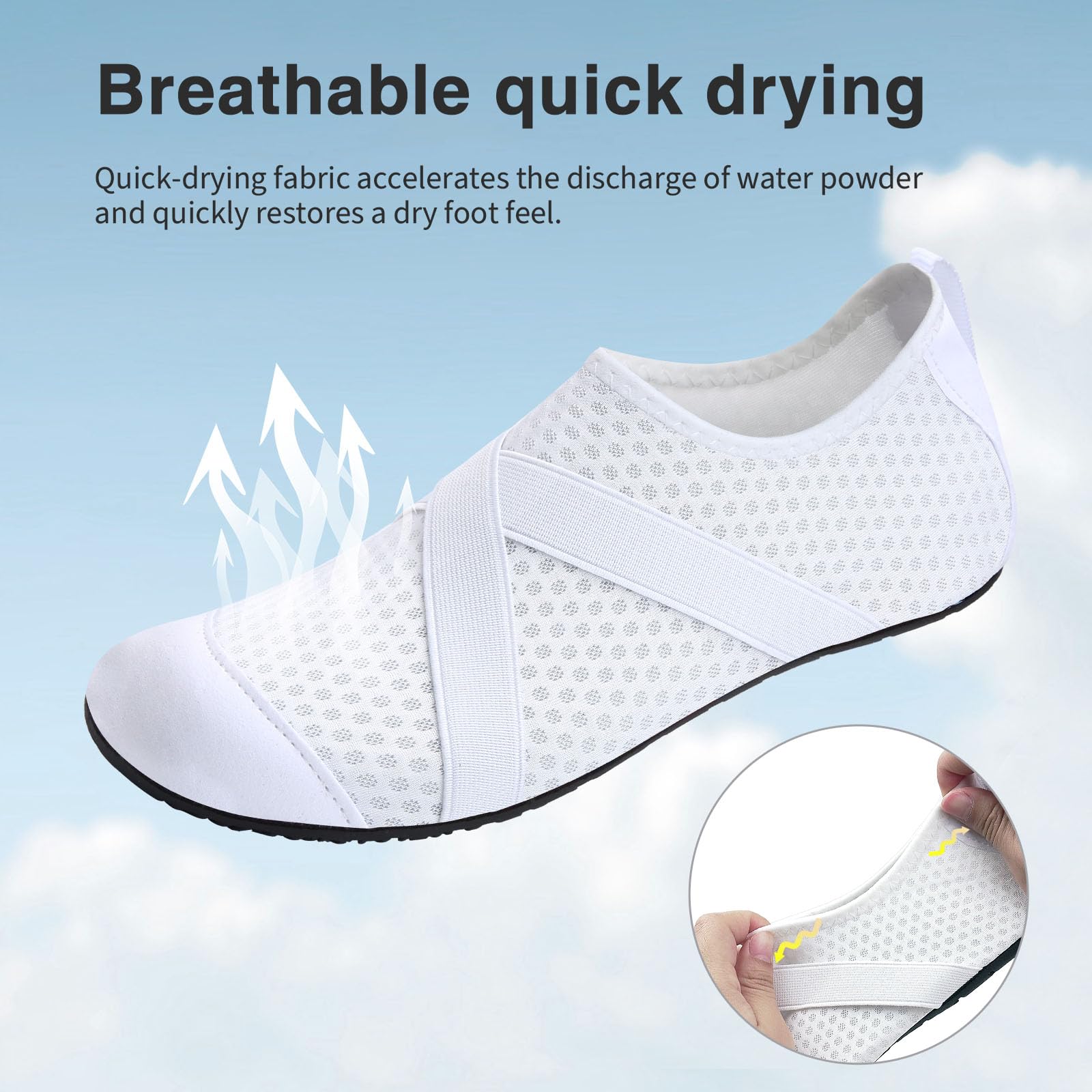 Men's & Women's Quick-Dry Water Shoes - Barefoot Beach Pool Shoes for Surfing, Swimming & Water Sports | Perfect for Yoga, Aqua Fitness & Outdoor Activities
