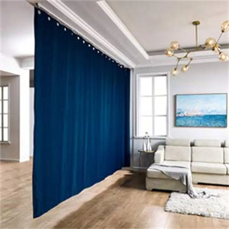 Lora Track Kit for Ceiling or Wall Mount - Heavy Duty Drapery & Curtain Room Divider System | Perfect for Home Theater, Bedroom Blackout, and Office Partitions