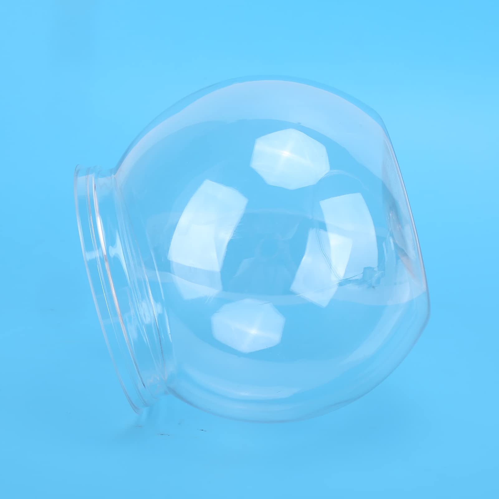 GLOGLOW Mini Transparent Plastic Fish Bowl - Small Goldfish Tank for Desk, Bookshelf, Home & Office Decor - Perfect for Betta Fish, Plants, or Decorative Centerpieces