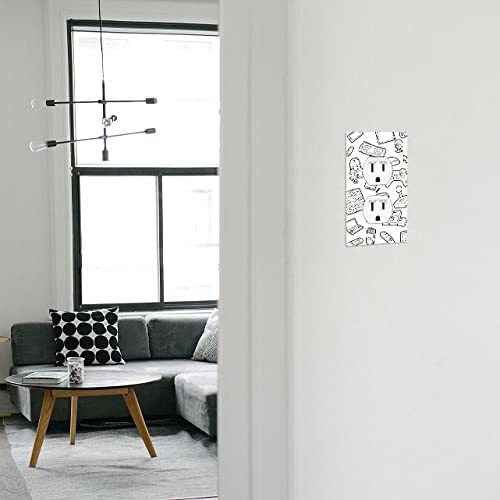WIRESTER Duplex Outlet Cover Wall Plate - Durable Switch Plate for Gaming Setup & Home Decor | Ideal for PC Gaming Stations, Bedrooms & Living Rooms