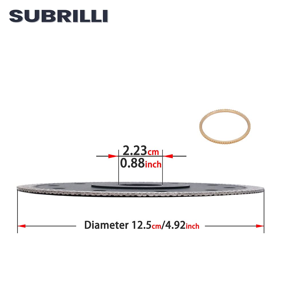 5 Inch Ultra Thin Diamond Tile Saw Blade for Porcelain, Granite & Marble - 7/8