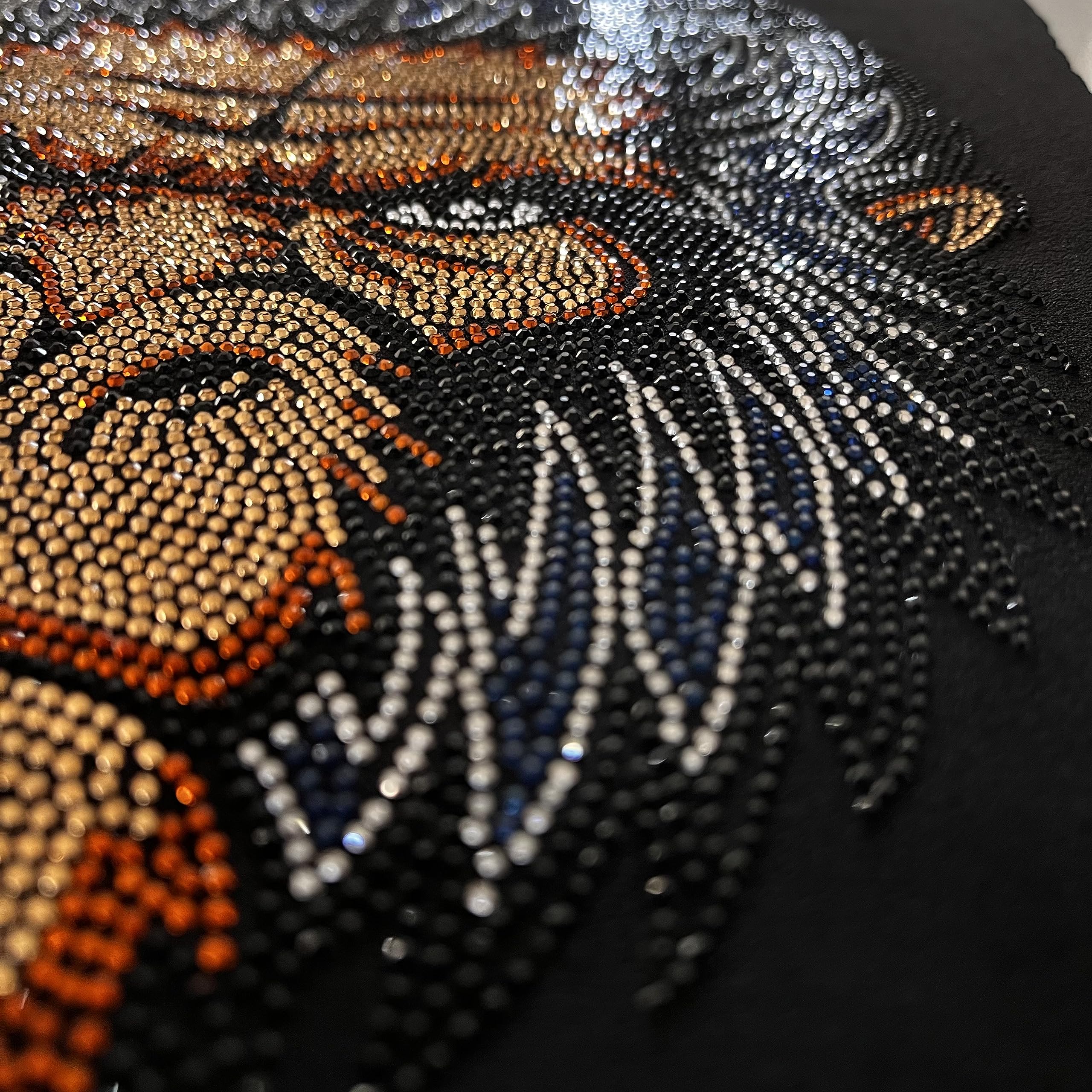 Gorilla Rhinestone Heat Transfer Vinyl - Black, Brown, Silver Crystal Design for T-Shirts & Apparel | DIY Iron-On Motif for Custom Clothing, Hats & Bags