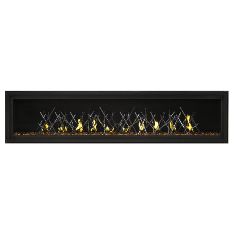Napoleon Luxuria 74 Linear Direct Vent Gas Fireplace - LVX74NX | Modern Home Heating Solution for Living Rooms & Patios