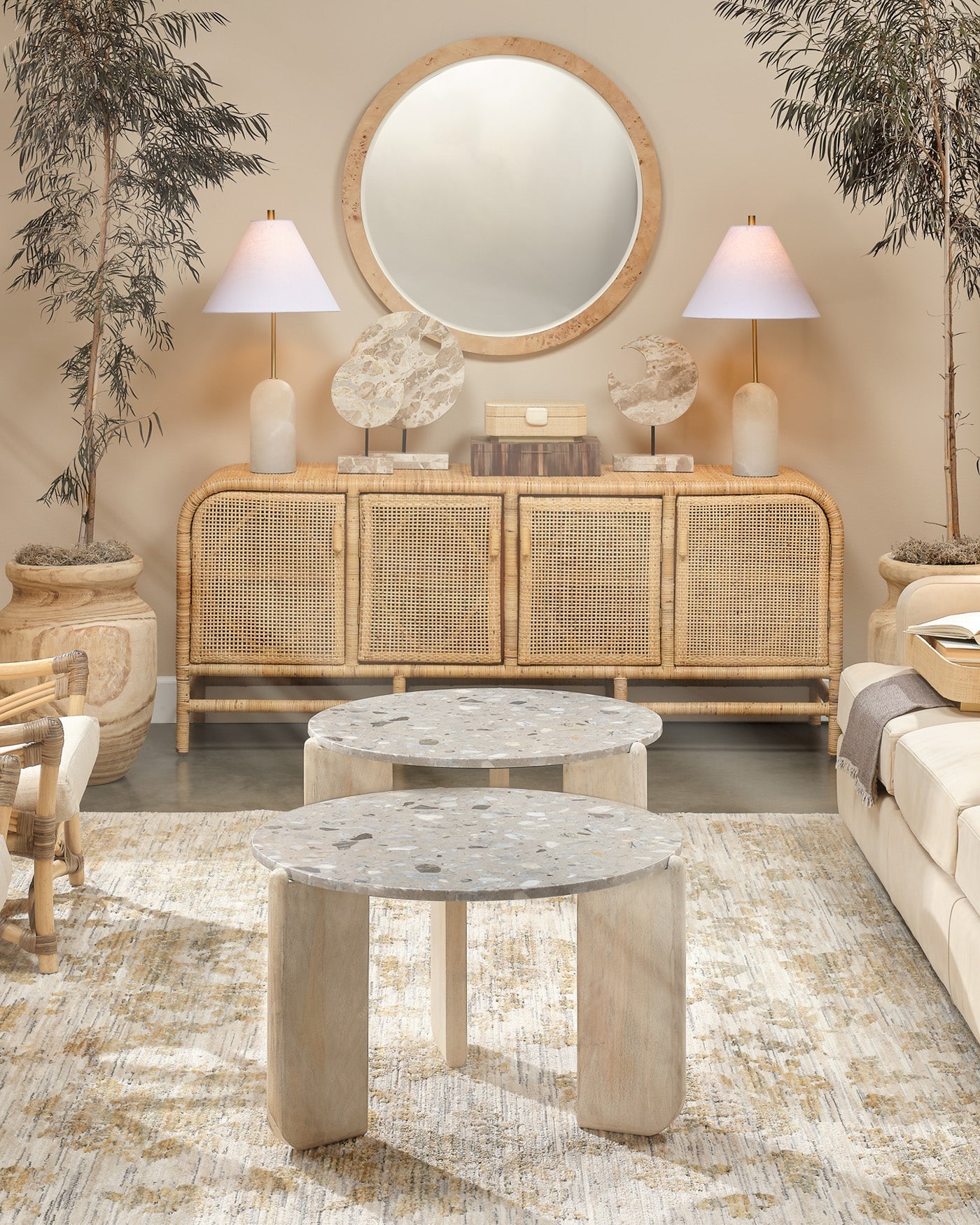 Modern Quarry Coffee Table - Solid Wood Living Room Furniture for Home Decor | Perfect for Small Spaces, Apartments & Cozy Gatherings