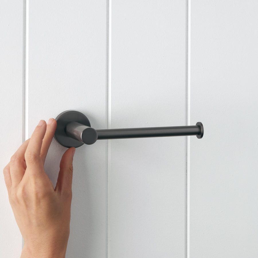 Premium Gunmetal Toilet Paper Holder - Modern Bathroom Tissue Roll Stand for Sydney Homes | Perfect for Bathroom, Restroom & Powder Room Decor