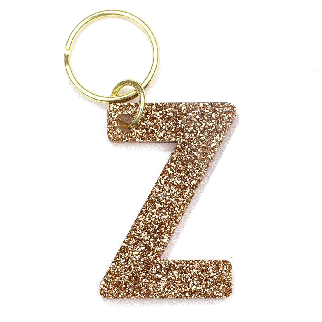 Custom Glitter Letter Keychain - Personalized Initial Keyring for Women & Girls - Perfect for Gifts, Backpacks, and Key Organization