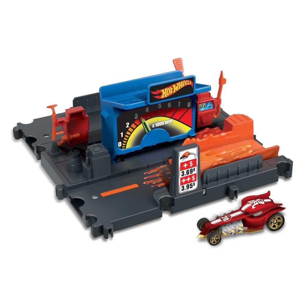 Hot Wheels Fuel Station Shift Station Toy - Die-Cast Car Playset with Gas Pump for Kids - Perfect for Pretend Play and Collectible Display