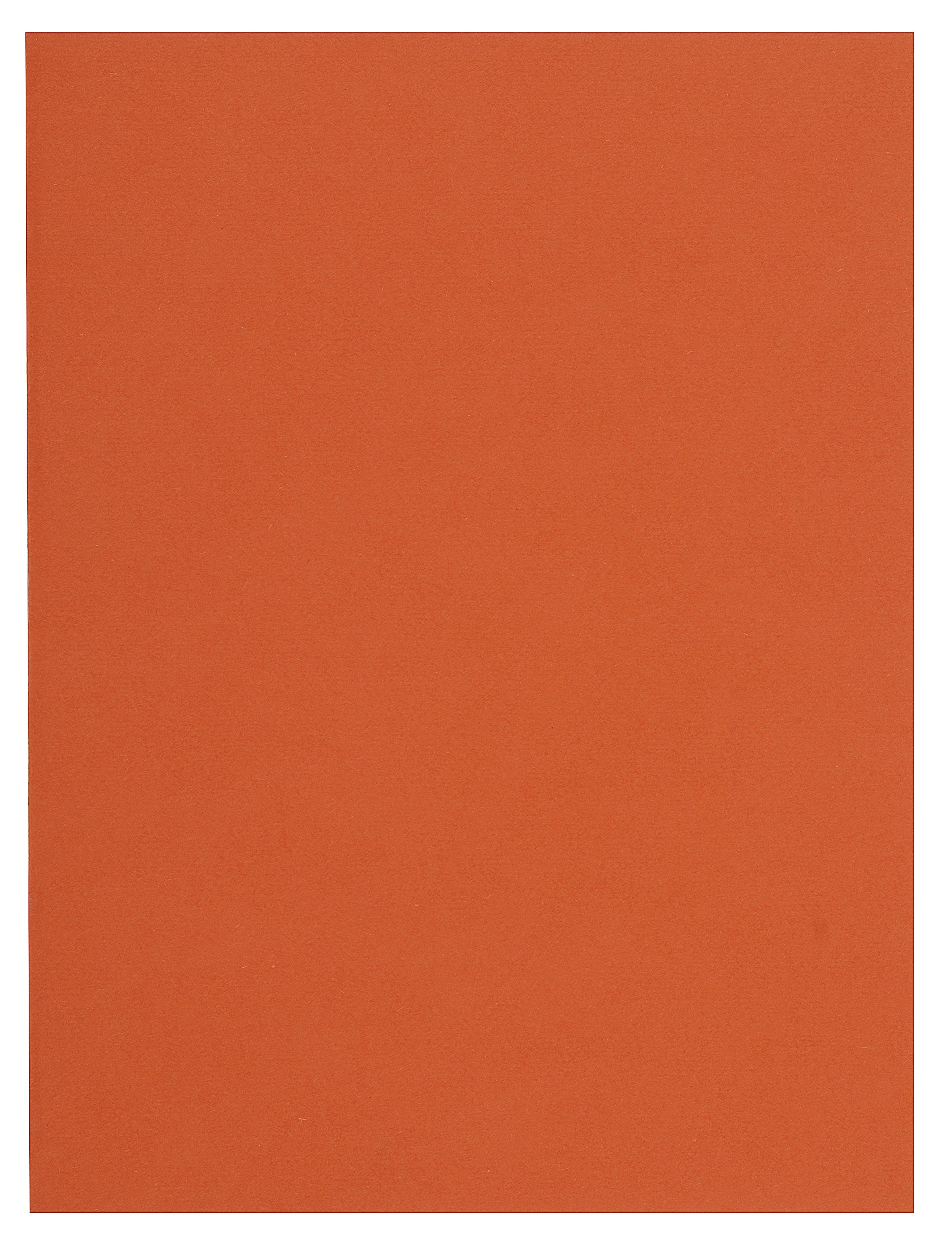 Exacompta Forever Collection Flash Square Cut Folders - 240 x 320mm, A4 Document Size, 220gsm Recycled Cardstock - Orange (100 Pack) - Perfect for Office Filing, School Projects & Home Organization