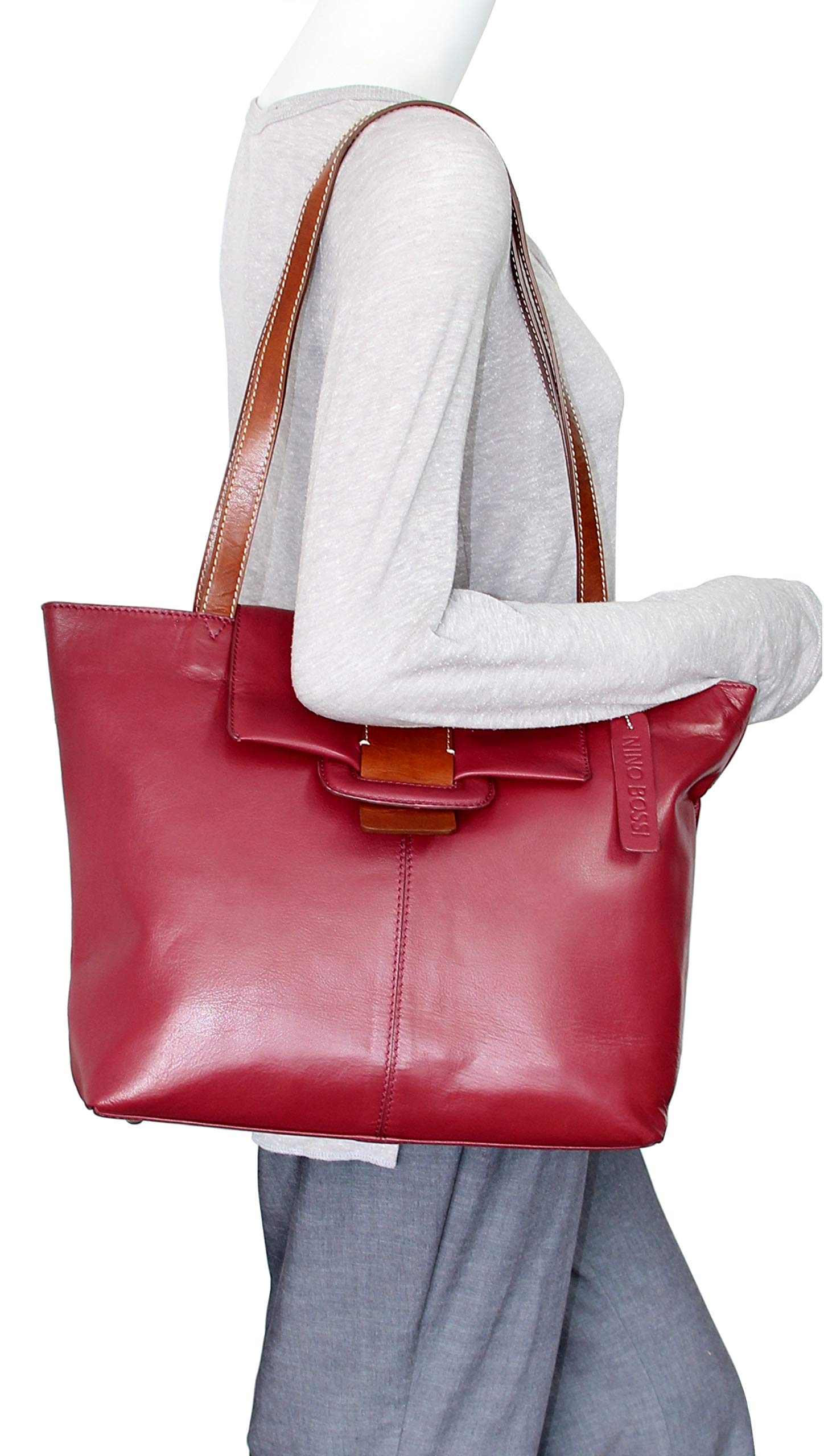 Premium Genuine Leather Tote Bag for Women - Stylish & Durable Handbag for Work, Travel & Everyday Use | Tilly Brand